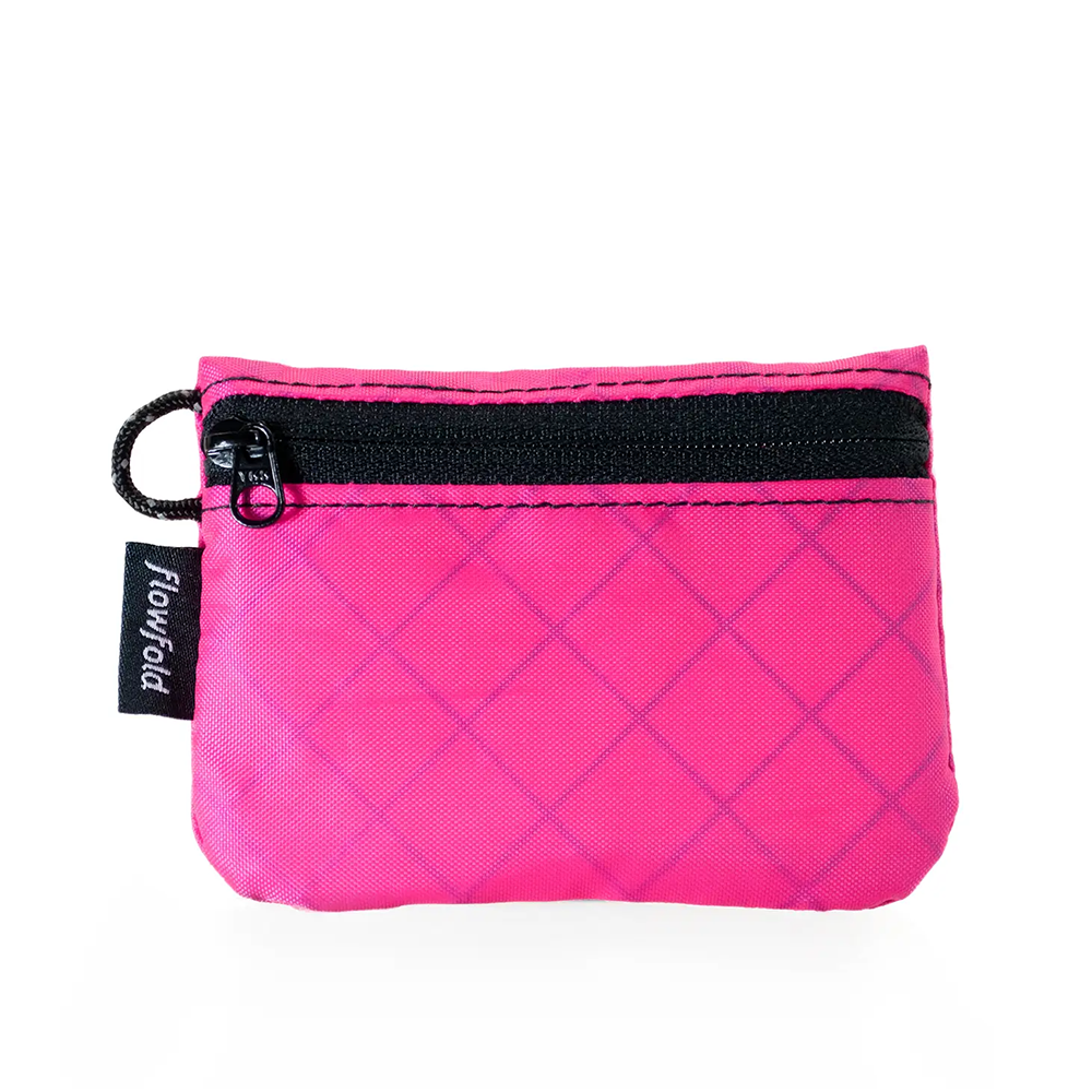 Flowfold Flowfold Recycled Sailcloth Essentialist Mini Pouch - Hot Pink