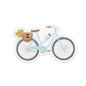 Elyse Breanne Design Elyse Breanne Design Clear Sticker - Blue Bicycle