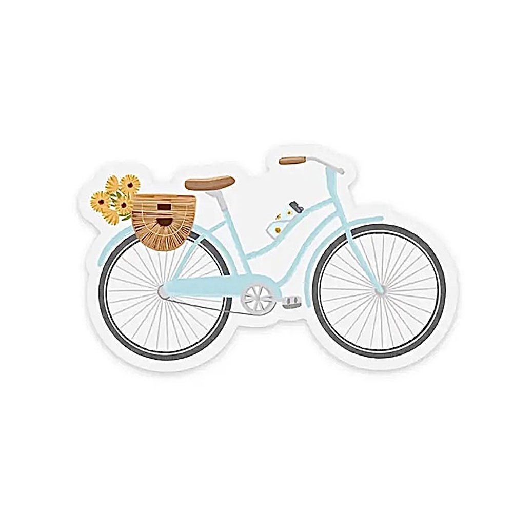 Elyse Breanne Design Elyse Breanne Design - Blue Bicycle Clear Sticker