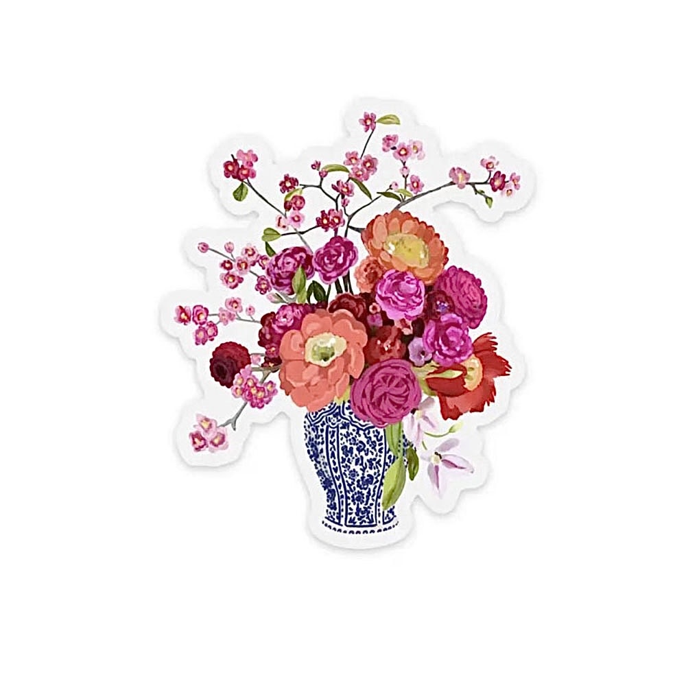 Elyse Breanne Design Clear Sticker - Bouquet