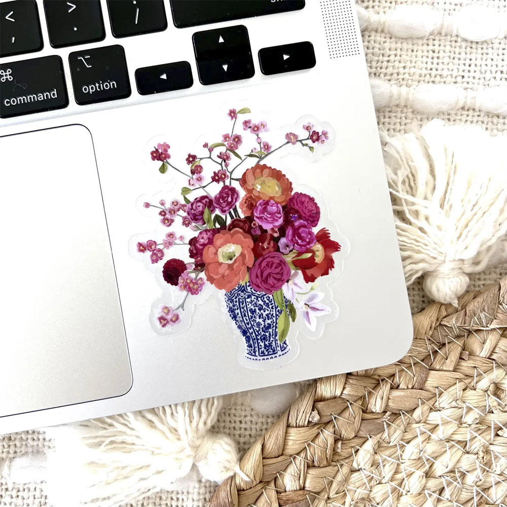 Elyse Breanne Design Clear Sticker - Bouquet