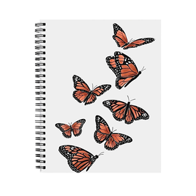 Elyse Breanne Design Elyse Breanne Design - Flying Butterflies Spiral Notebook