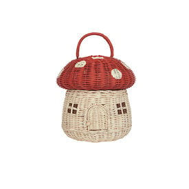 Olli Ella Olli Ella Mushroom Basket - Red