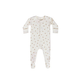Quincy Mae Quincy Mae Full Snap Footie - Dotty Floral