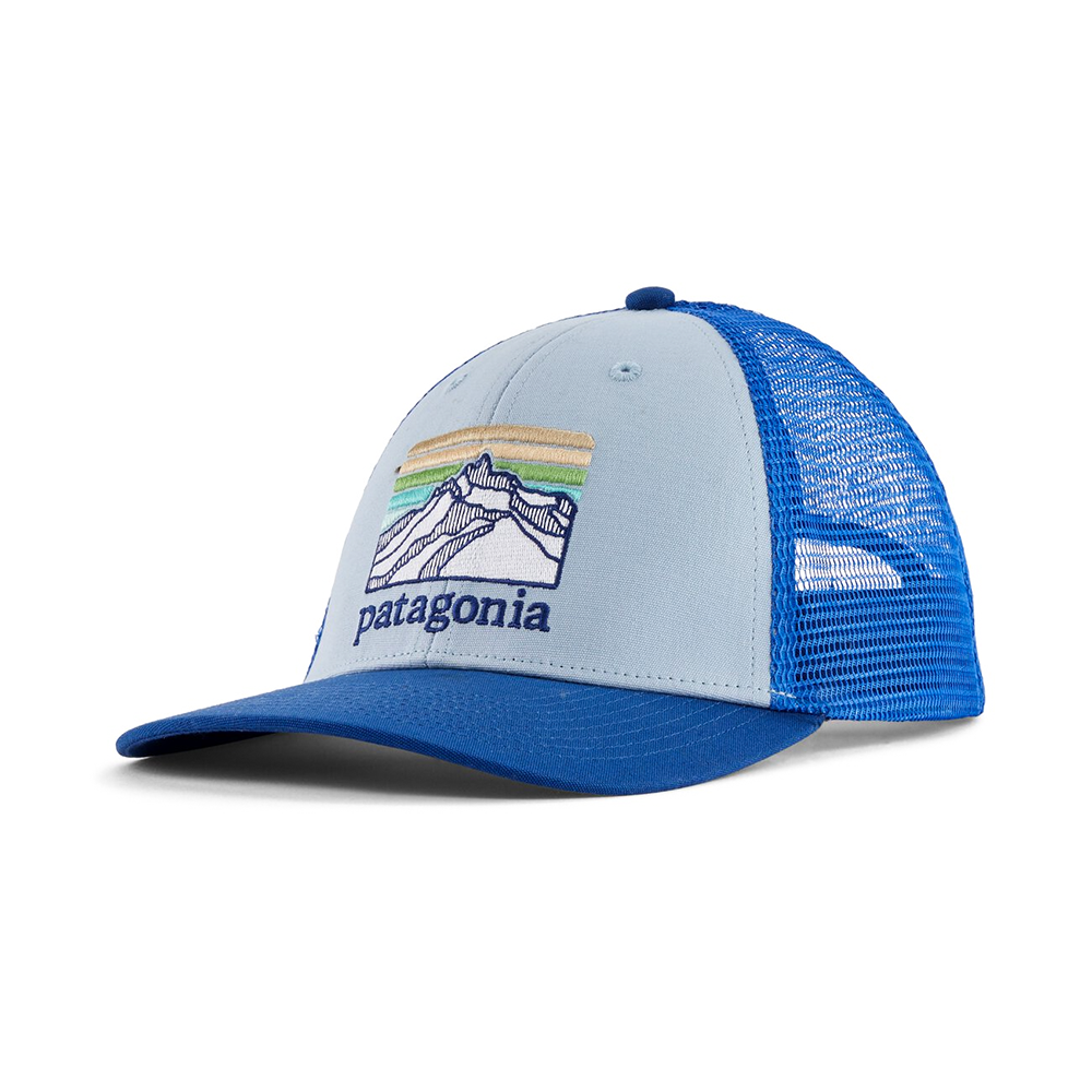 Patagonia Trucker Hat LoPro - P-6 Logo - Steam Blue