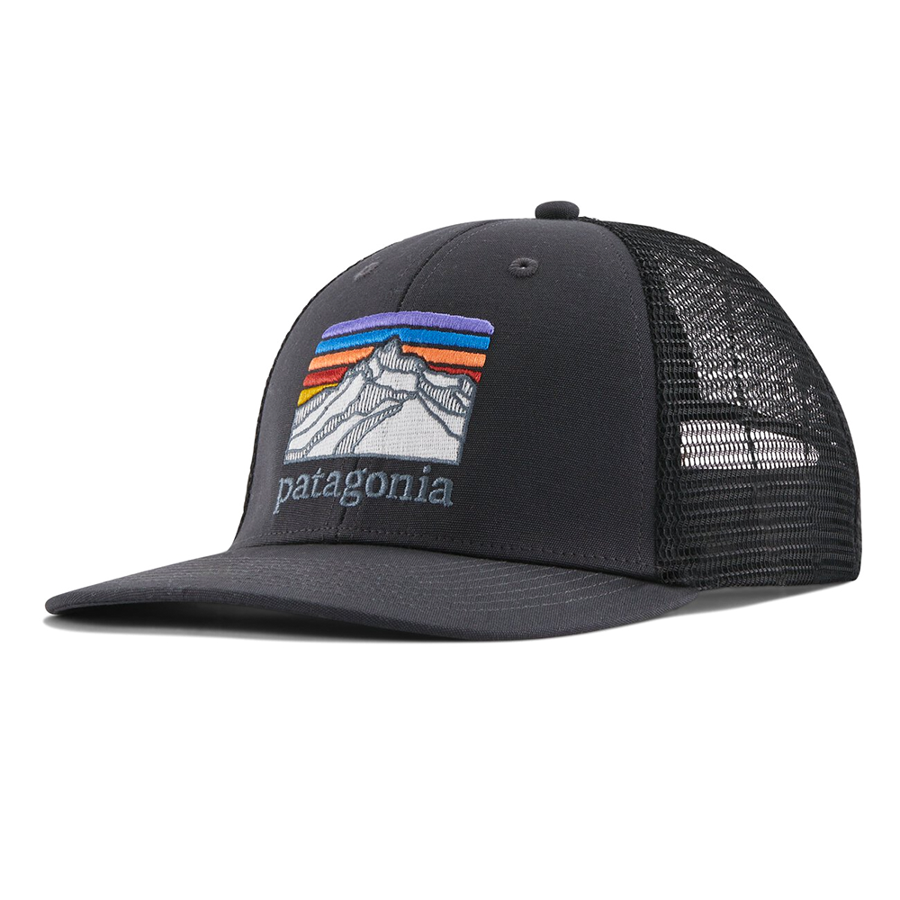 Patagonia Patagonia - LoPro Trucker Hat - Line Logo Ridge - Ink Black