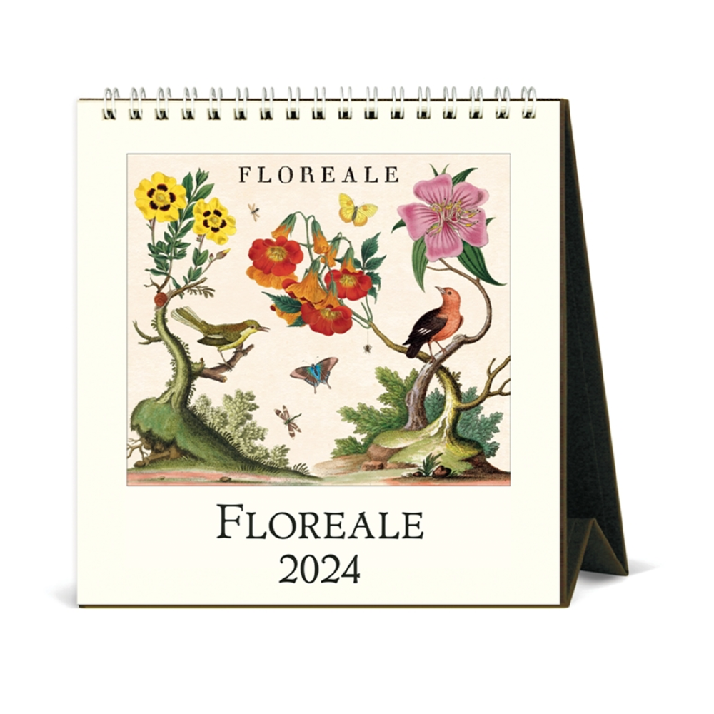 Cavallini Desk Calendar - Floreale 2024
