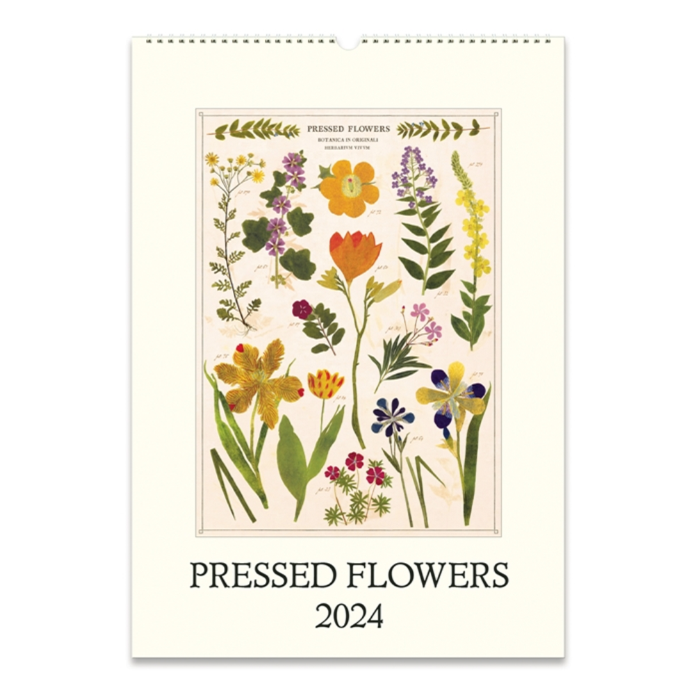 Cavallini Papers & Co., Inc. Cavallini - Wall Calendar - Pressed Flowers 2024
