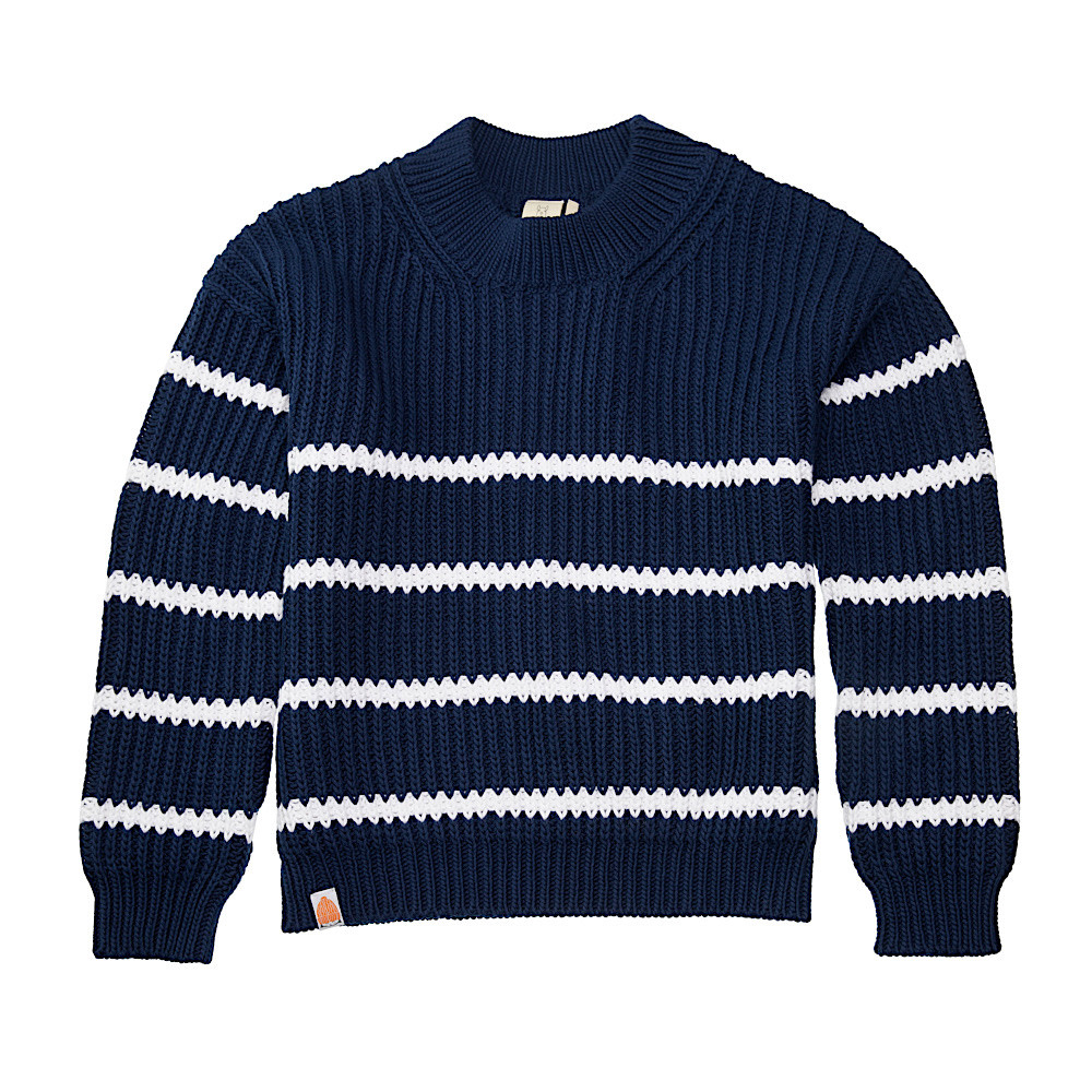 Sh*t That I Knit Sh*t That I Knit - Crewneck Sweater - Navy & White Stripes
