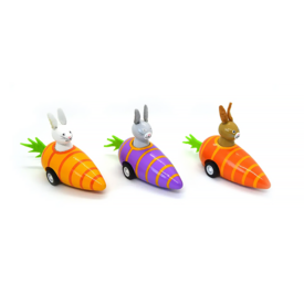 Jack Rabbit Jack Rabbit - Pull Back Bunny in Carrot