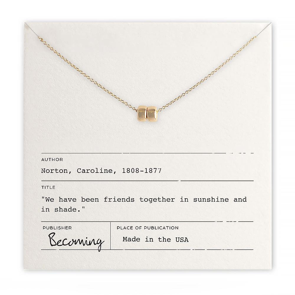 Becoming Jewelry Becoming Jewelry - Friendship Beads Necklace - Gold Fill
