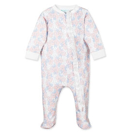 Feather Baby Feather Baby Little Girls Zipper Footie - Fiona