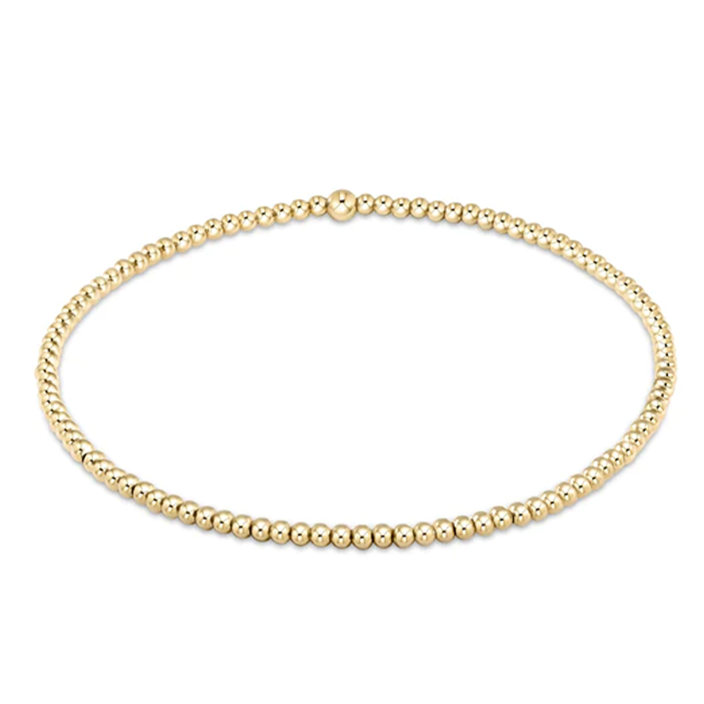 ENewton ENewton - Egirl - Classic Gold Bead Bracelet - 2mm