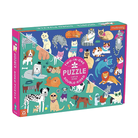 Mudpuppy Double-Sided Puzzle - 100 Piece - Cats & Dogs