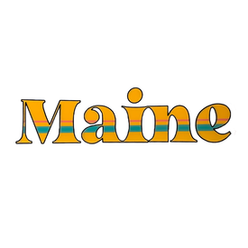 Stonedonut Design Stonedonut Designs - Retro 80s Maine Sticker