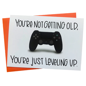 Stonedonut Design Stone Donut Designs - Leveling Up Birthday Card