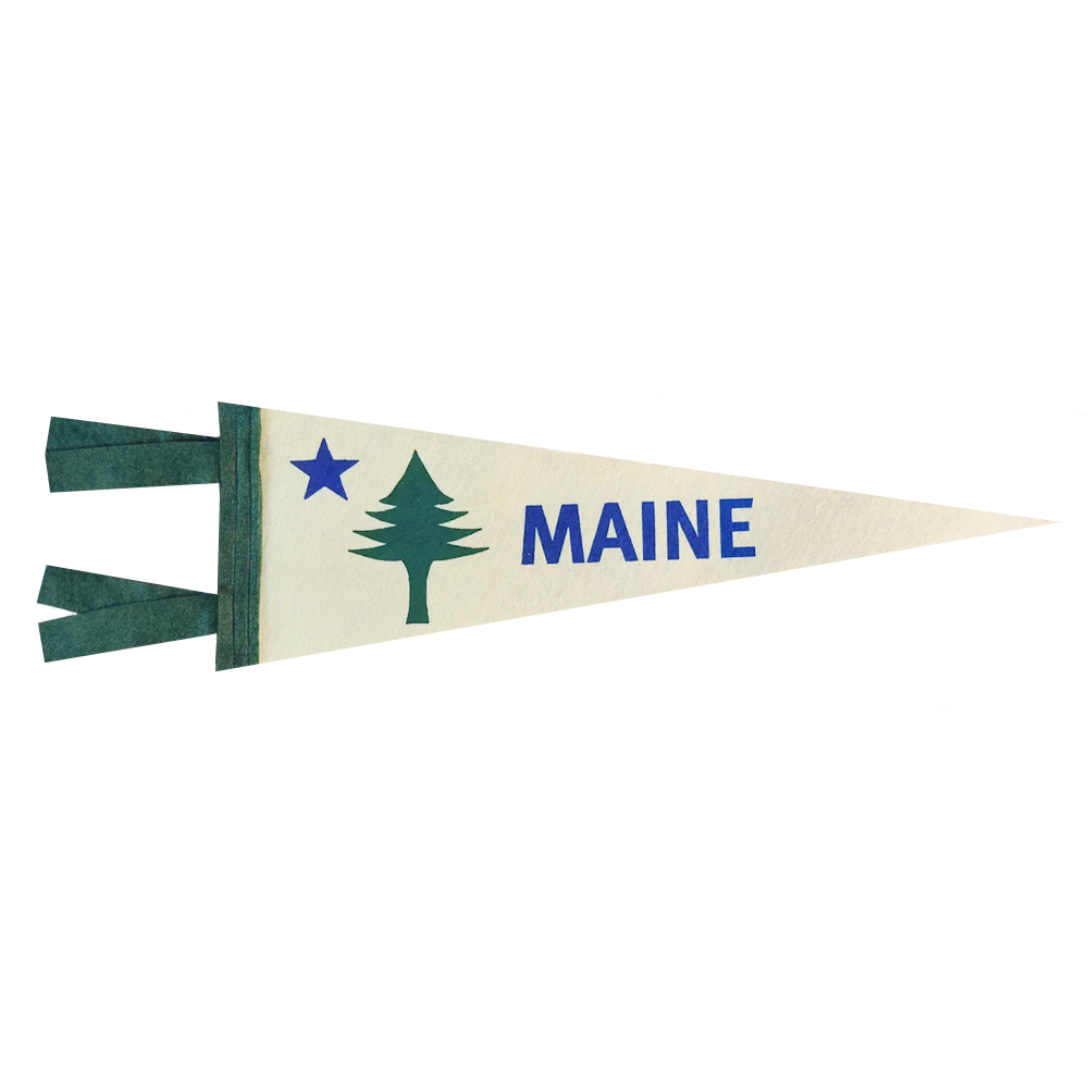 Quiet Tide Goods Pennant - 1901 Maine Flag