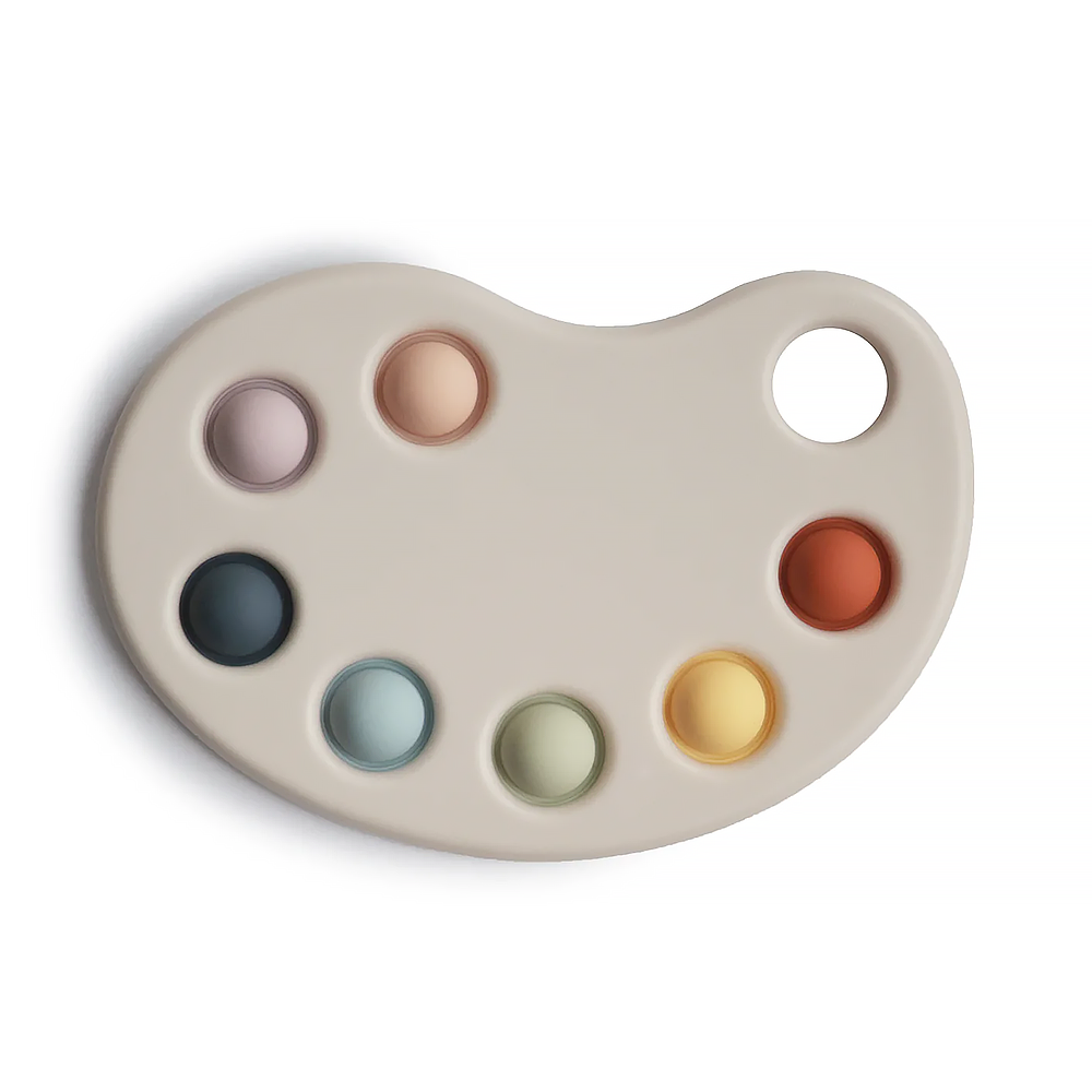 Mushie Mushie - Paint Palette Press Toy - Multi