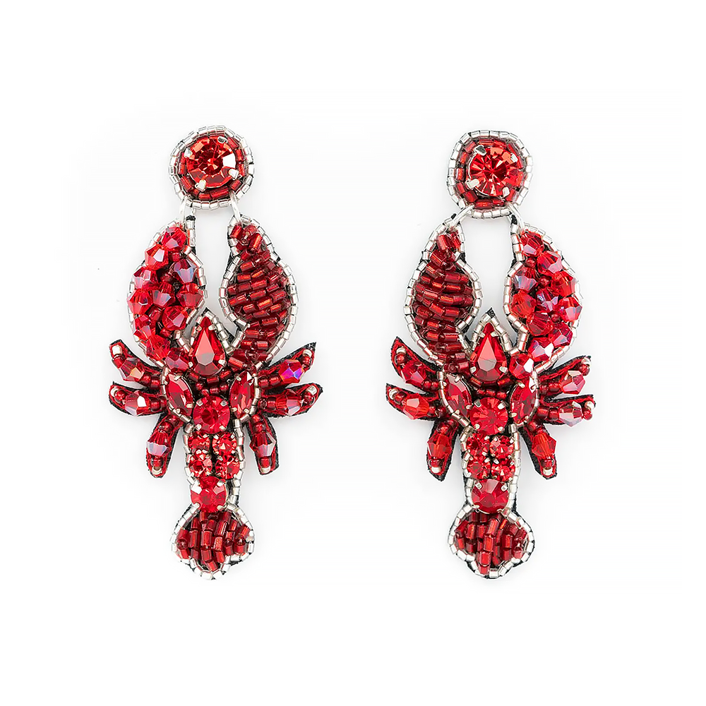 Beth Ladd Collections Handmade Earrings - Lobster