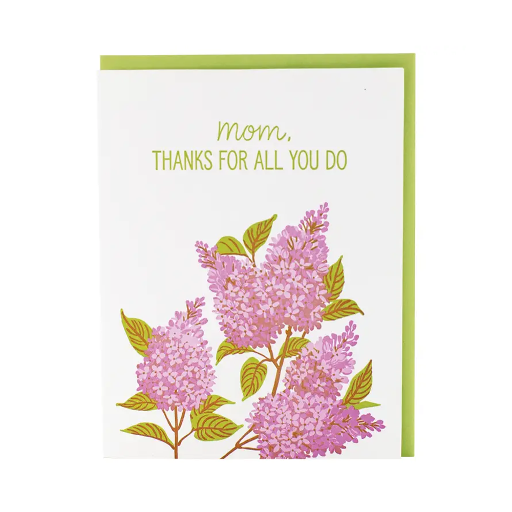 Smudge Ink - Blooming Lilacs Mother's Day Card