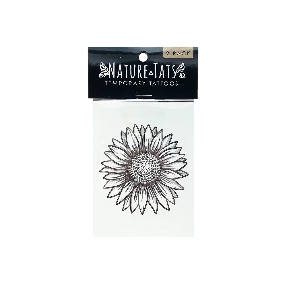 NatureTats NatureTats - Temporary Tattoo 2 Pack - Sunflower