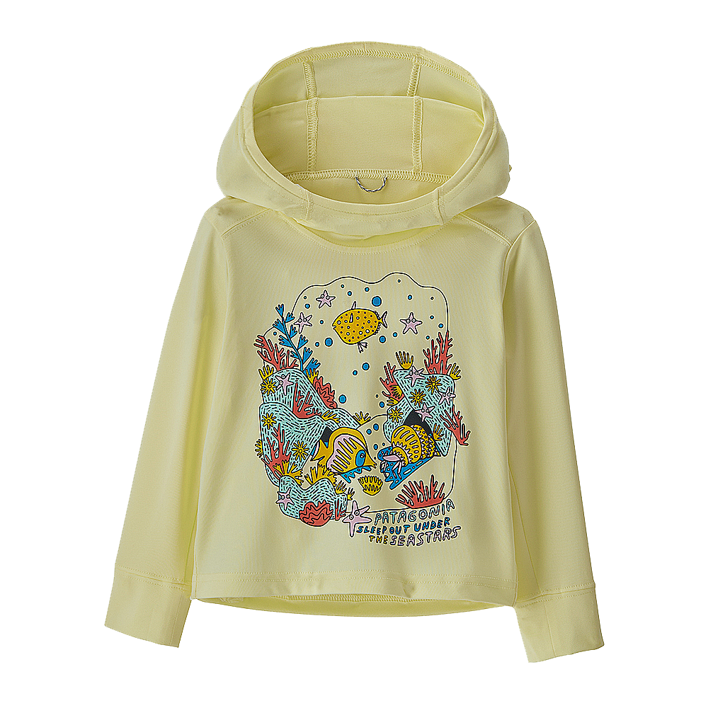 Patagonia Baby Capilene Hoody - Coral Campout: Isla Yellow