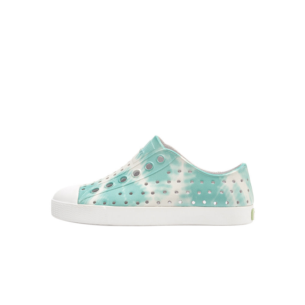 Native Shoes Jefferson Child Bloom Print- Shell White/Shell White/Ocean Waves