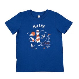 Pinecone and Chickadee Pinecone + Chickadee Maine Lighthouse T-Shirt