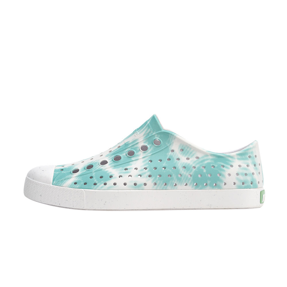 Native Shoes Jefferson Adult Bloom Print - Shell White/Shell White/Ocean Waves