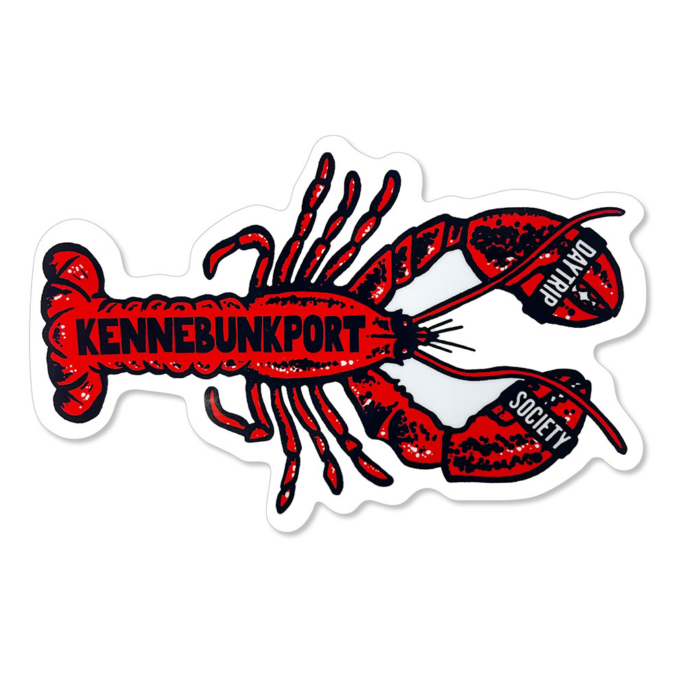 Daytrip Society Daytrip Society Kennebunkport Maine Lobster Sticker