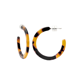 Machete Machete - Mini Hoop Earrings - Classic Tortoise