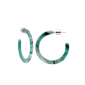 Machete Machete - Mini Hoop Earrings - Jadeite Green