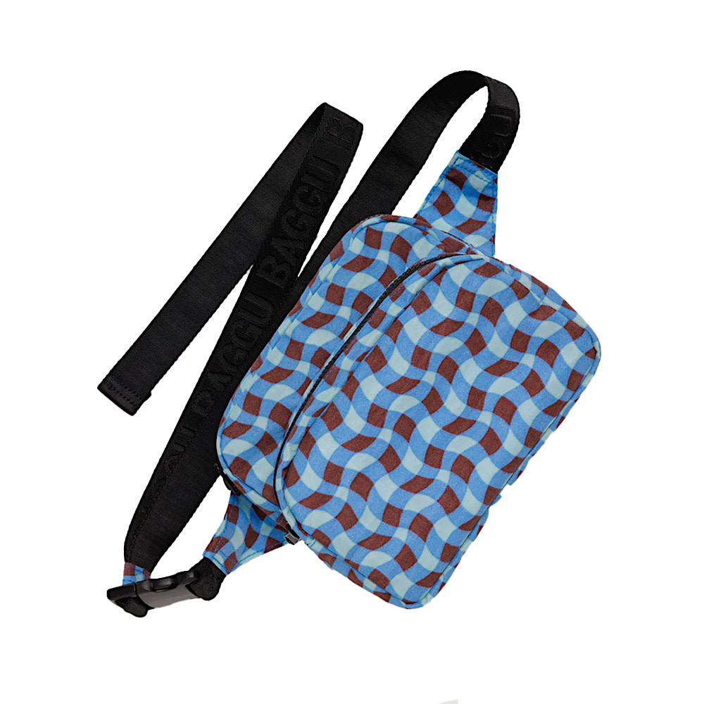 Baggu - Fanny Pack - Wavy Gingham Blue