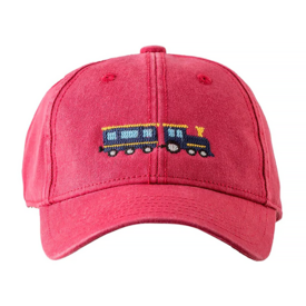 Harding Lane Harding Lane - Kids Baseball Hat - Train - Weathered Red