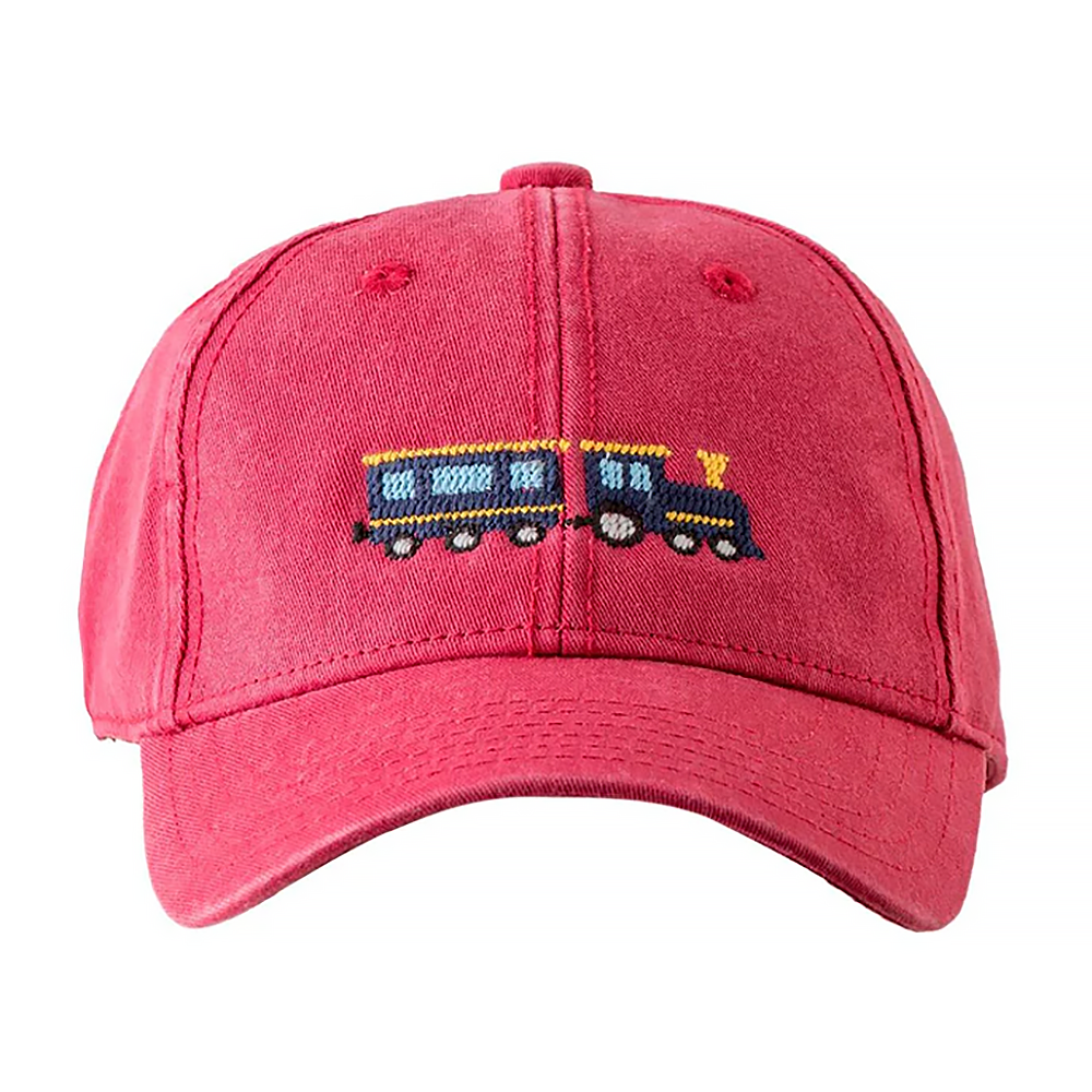 Harding Lane - Kids Baseball Hat - Train - Weathered Red