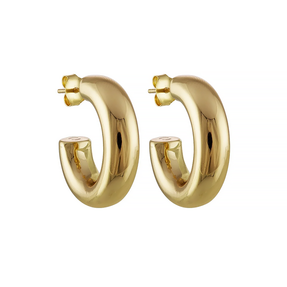 Machete - 0.75" Perfect Hoop Earrings - Gold Plated