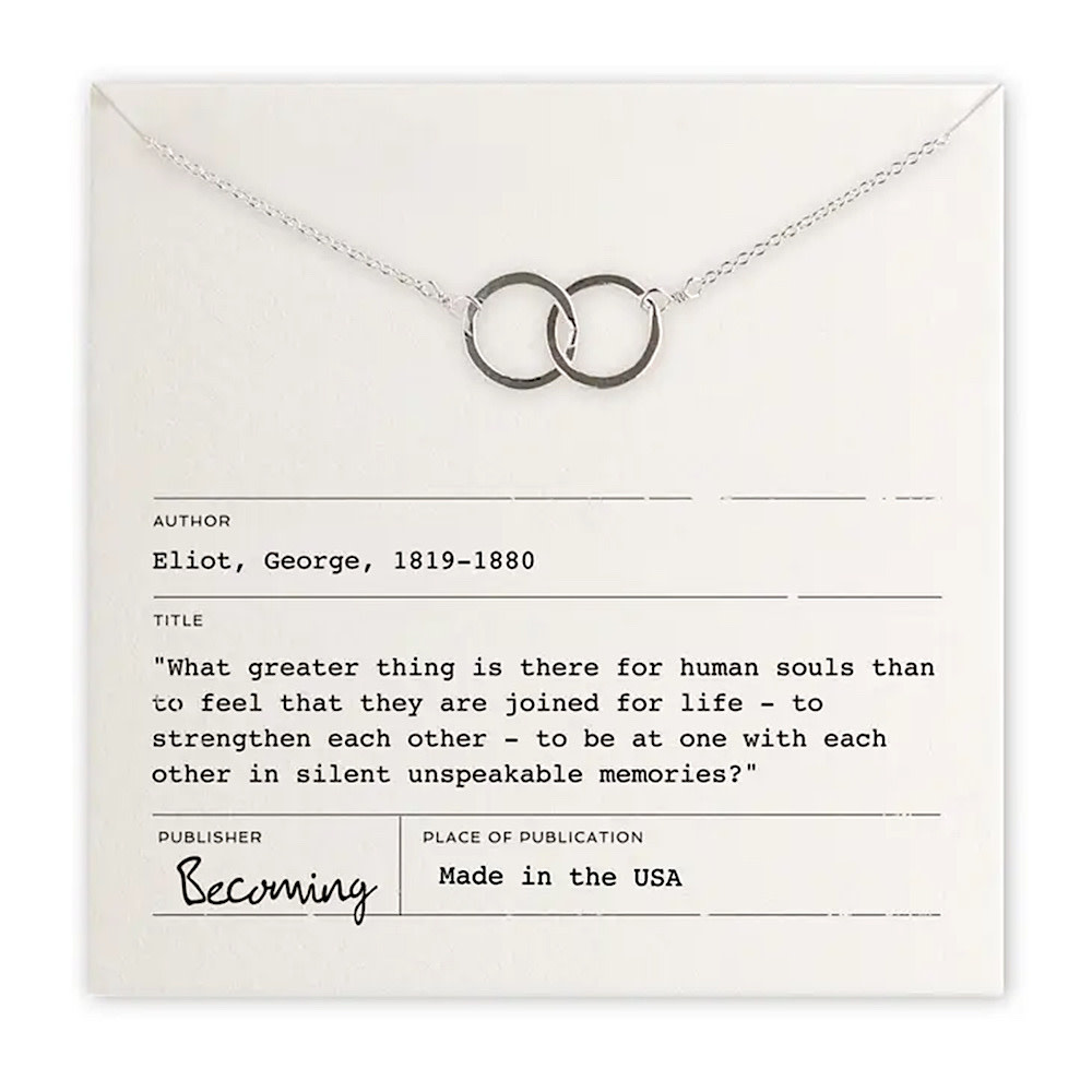 Becoming Jewelry Becoming Jewelry - Joined for Life Necklace (Intertwined Circles) - Sterling Silver