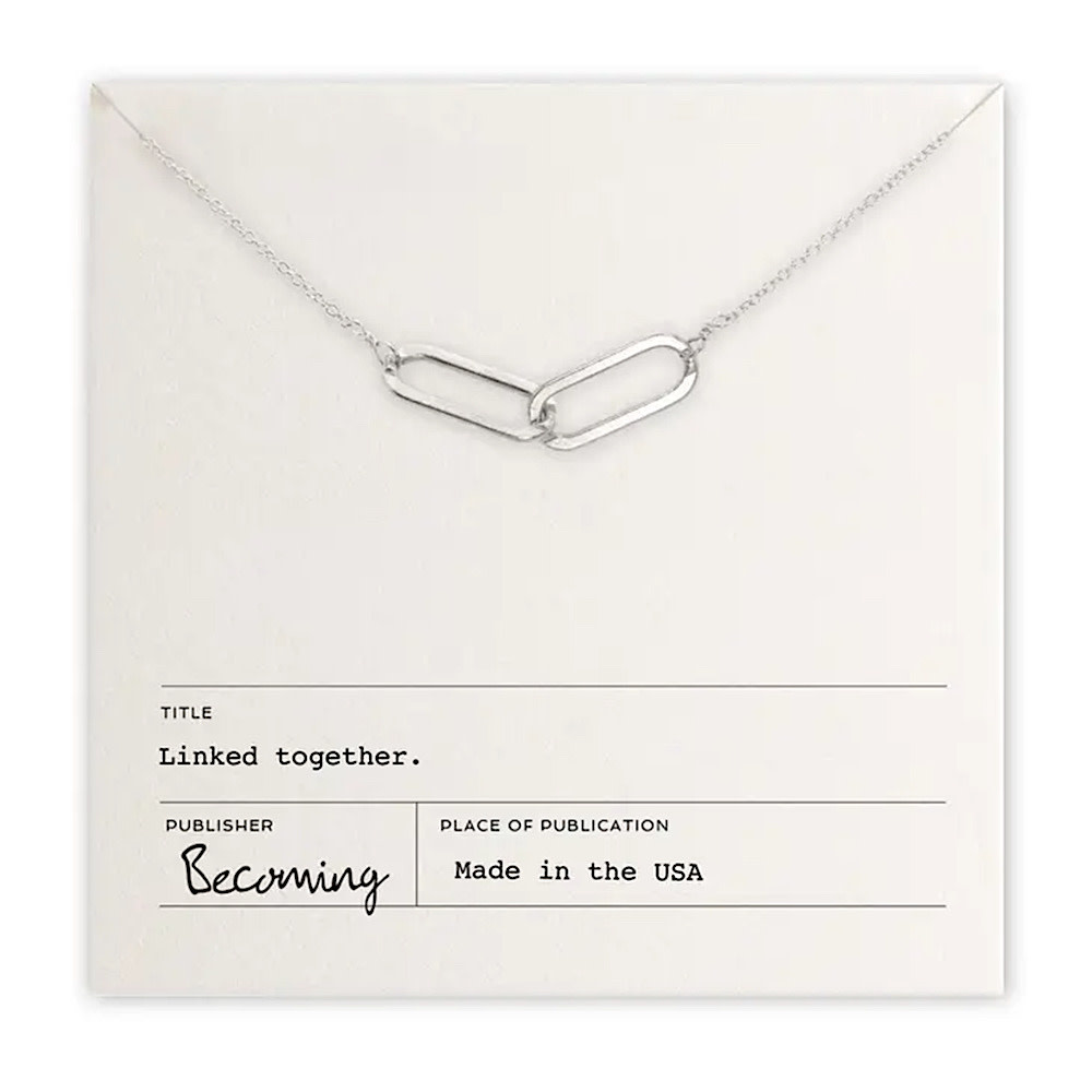 Becoming Jewelry - 16" Necklace - Linked Together - Sterling Silver