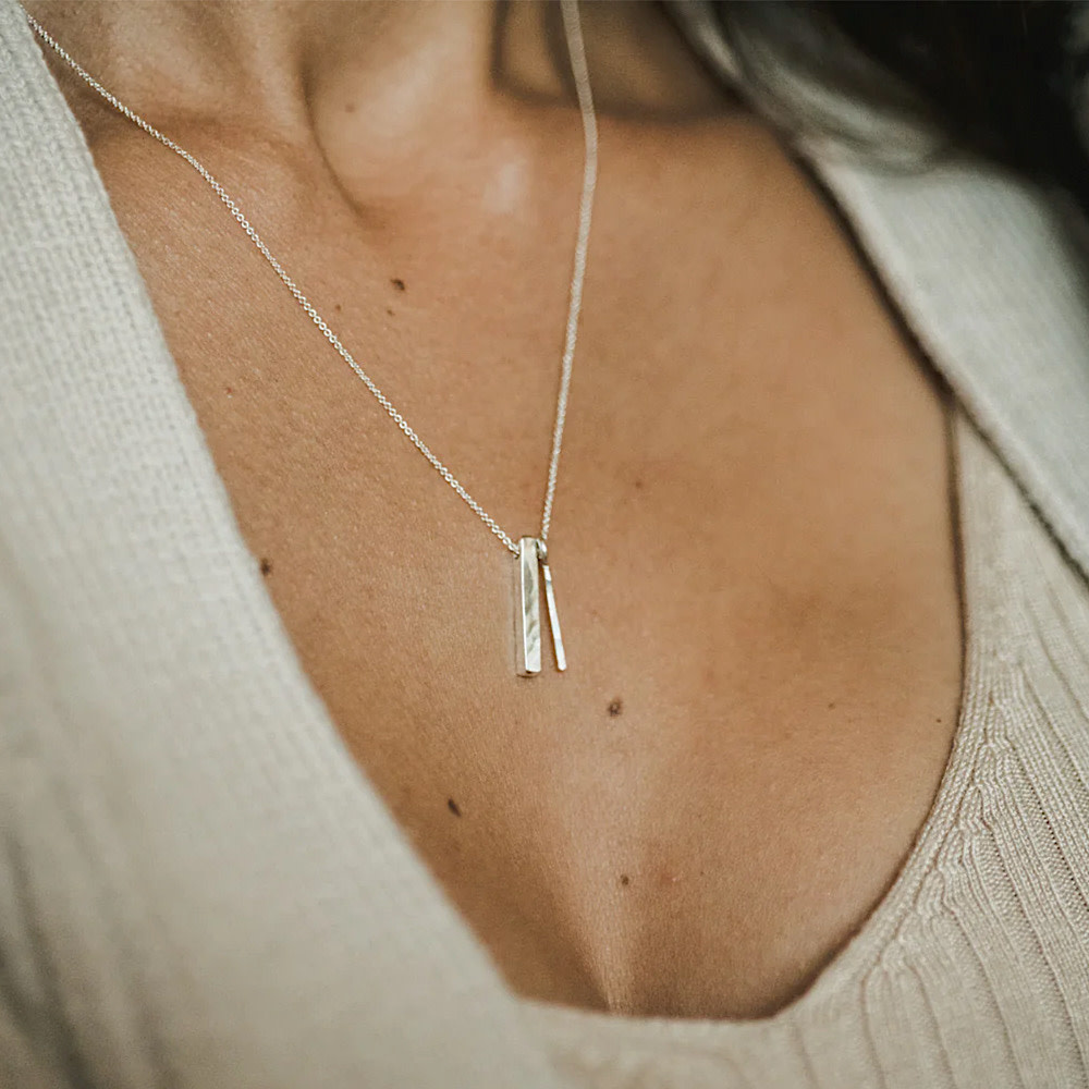 Becoming Jewelry - 18" Necklace - Through Thick & Thin - Sterling Silver