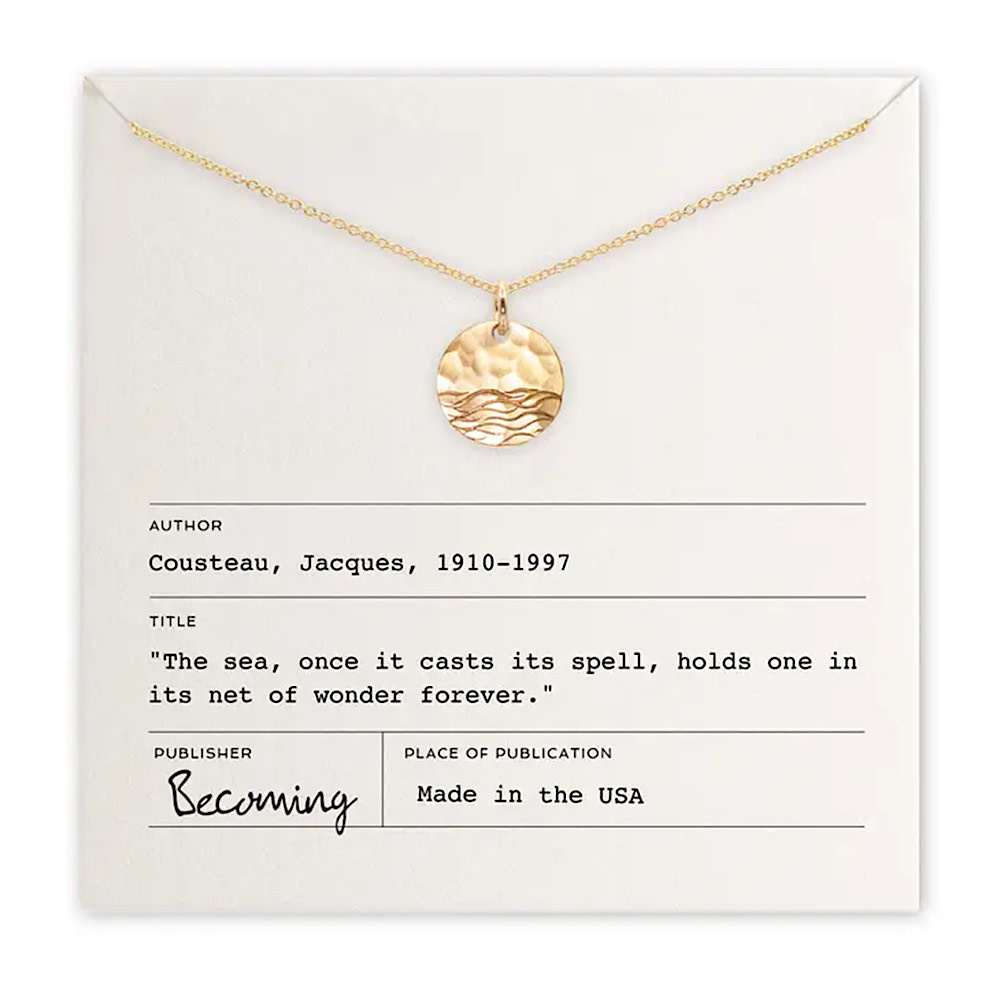 Becoming Jewelry Becoming Jewelry - 18" Necklace - The Sea - Gold Fill