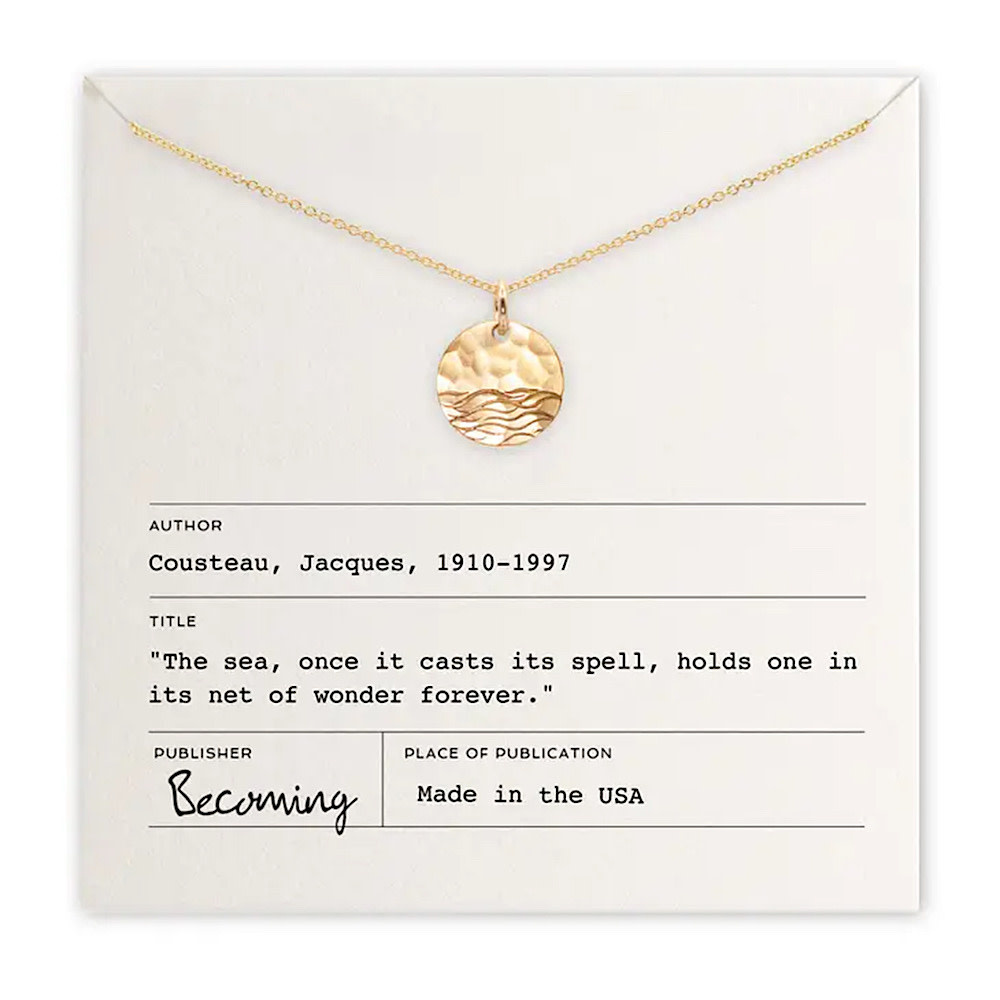 Becoming Jewelry - The Sea Necklace - Gold Fill