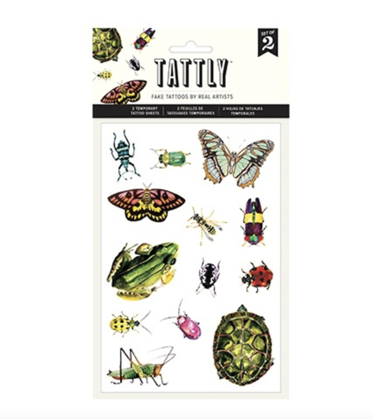 Tattly Tattoo Set of 2 - Critters on the Move