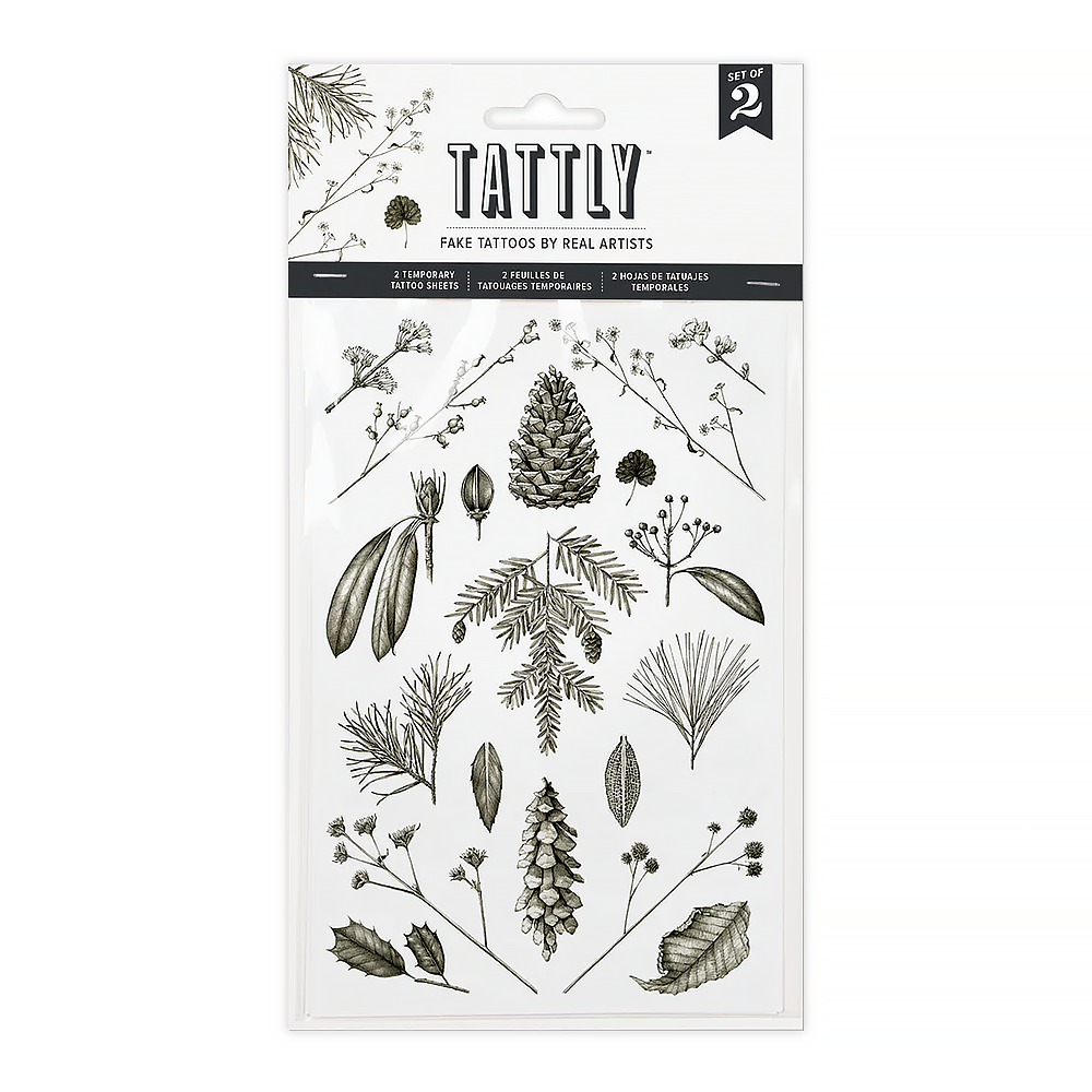 Tattly Tattly Tattoo Set of 2 - Conifers