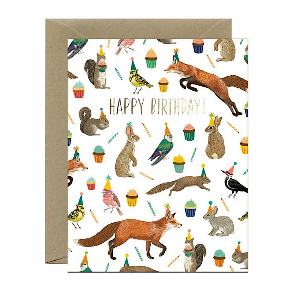Yeppie Paper Card - Forest Animals Galore