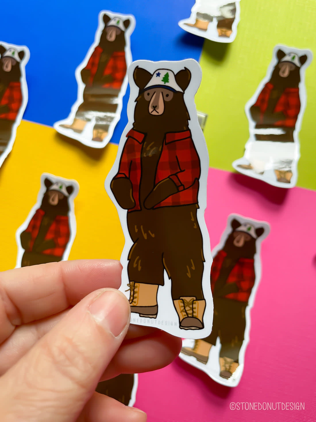 Stone Donut Designs - Maine Black Bear Sticker