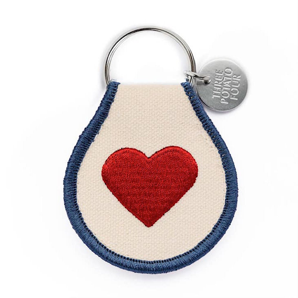 Three Potato Four Patch Keychain - Classic Heart
