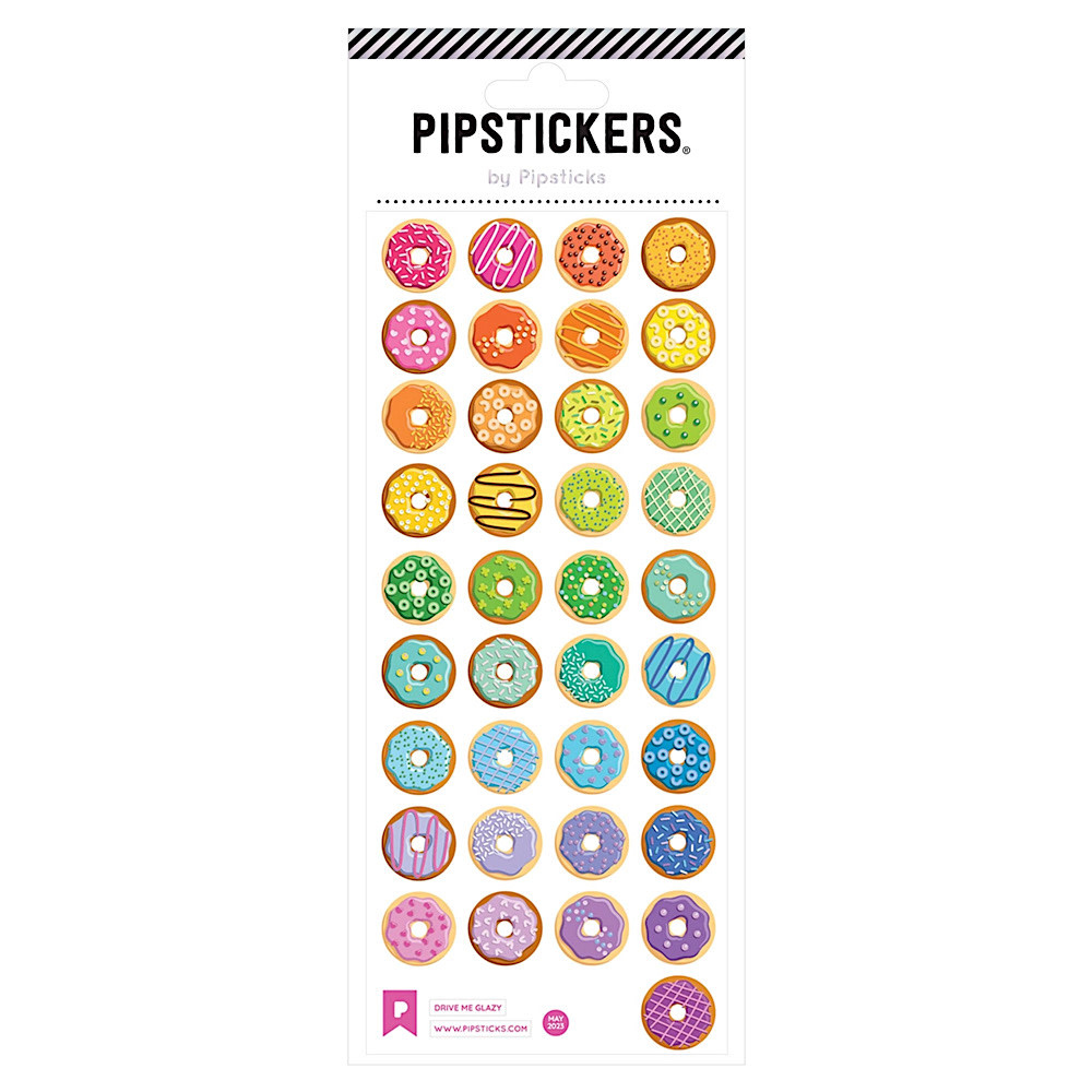 Pipsticks Sticker Sheet - Drive Me Glazy