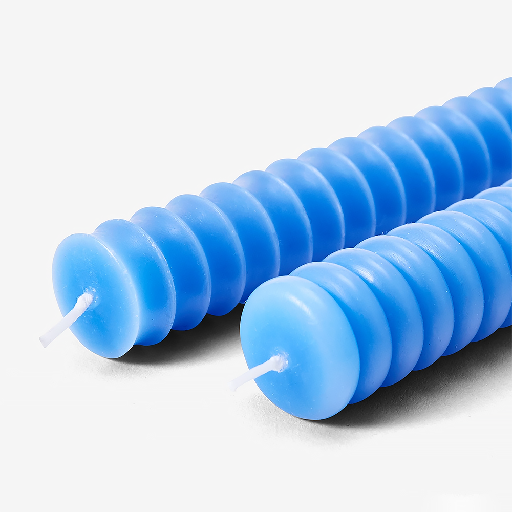 Dusen Dusen Taper Candles - Set of 2 - Blue