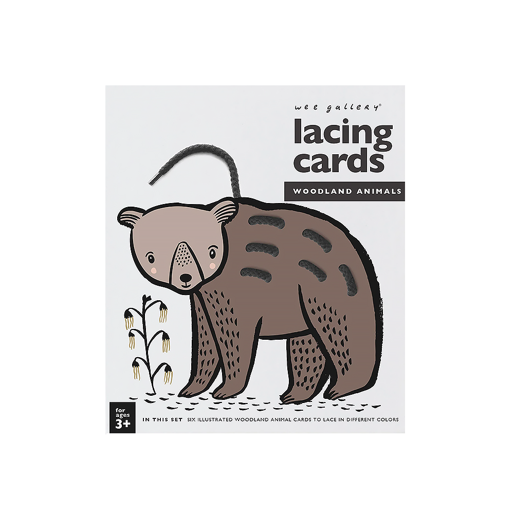 Wee Gallery Wee Gallery Lacing Cards - Woodland Animals