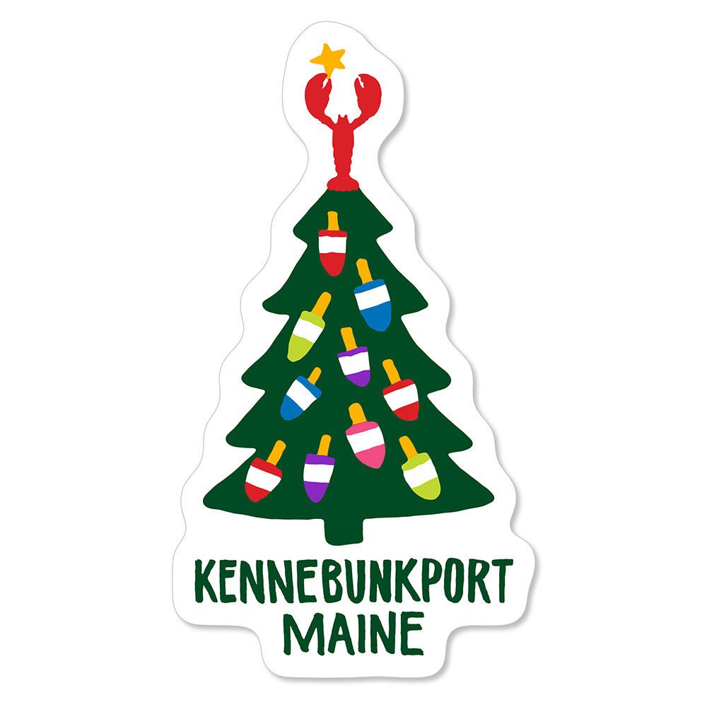 Daytrip Society Daytrip Society - Kennebunkport Holiday Buoy Tree Sticker